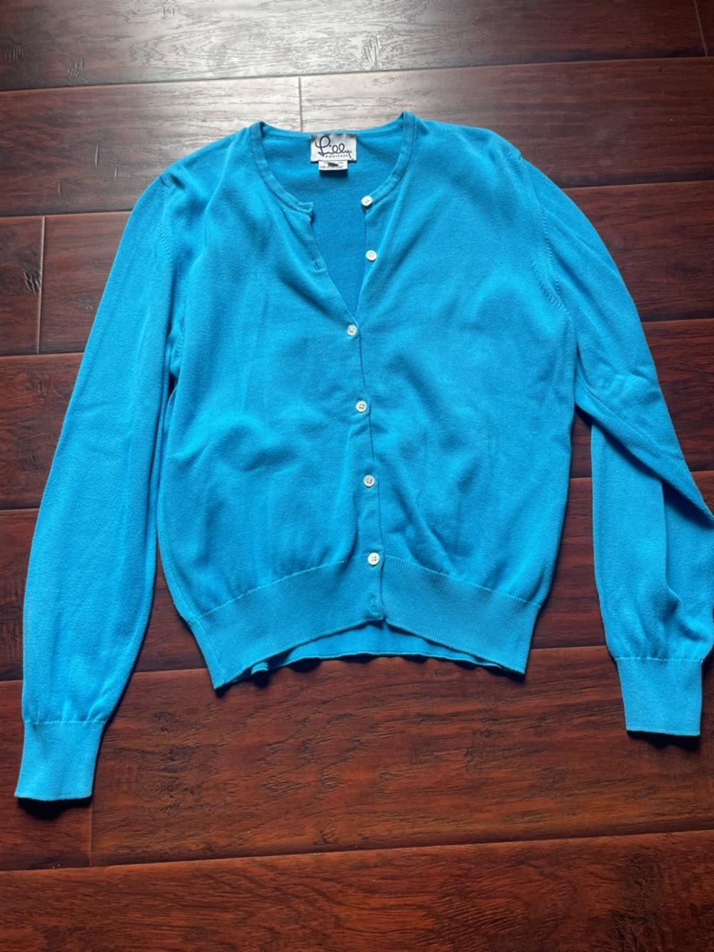 Lilly Pulitzer Blue Cardigan Button Down Sweater